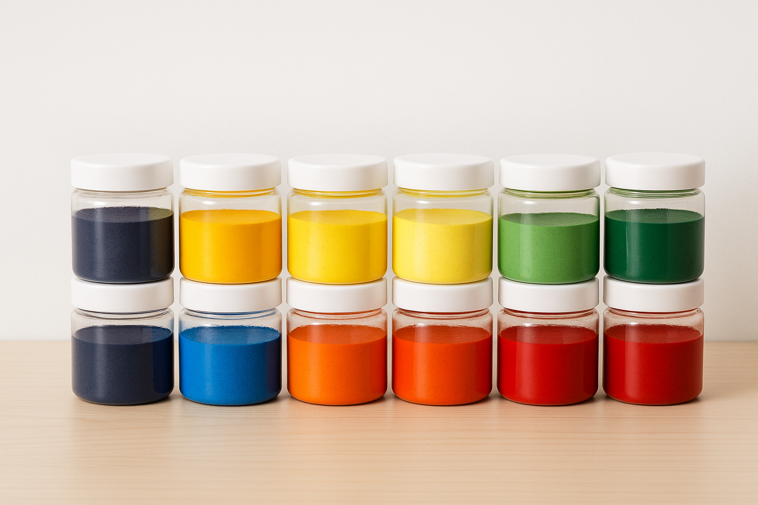 Pigment samples prepared for customers